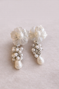 Aros flor nacar
